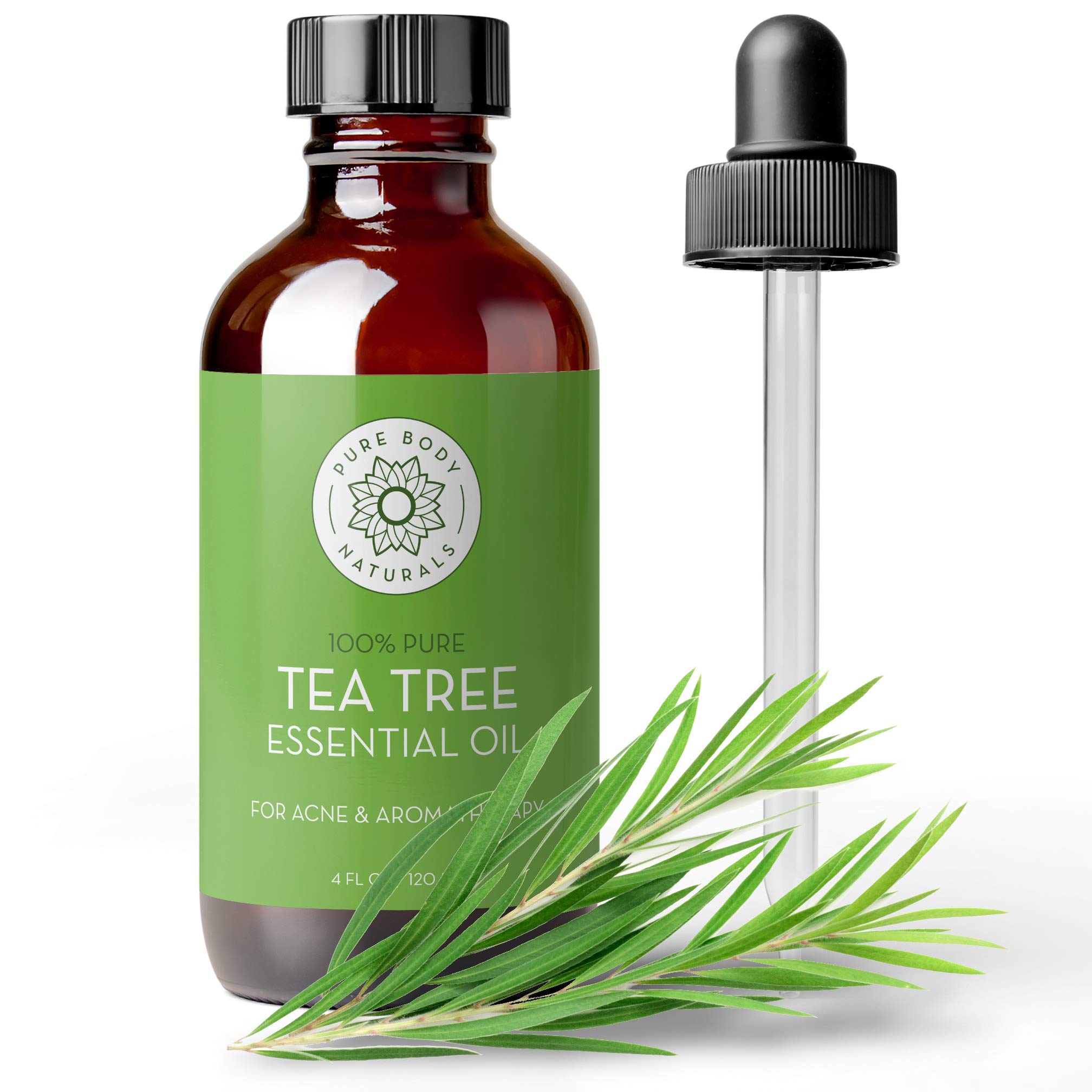 Amazon.com: Tea Tree Essential Oil, 4 Fl Oz with Dropper